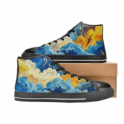 MEN'S Lightning Bolt High Top Canvas Vivid Shoes