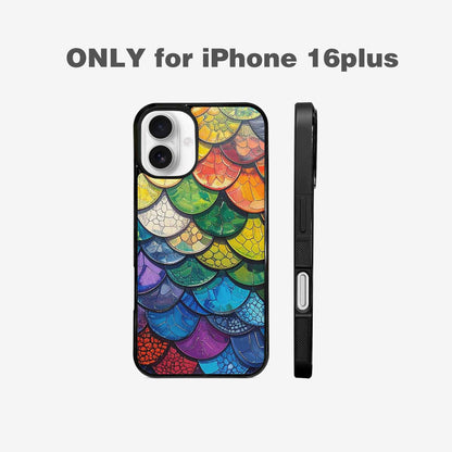 iPhone 16 Plus Case — Reptile Scale Full Color Vibrant Reptile, Original Design Phone Case