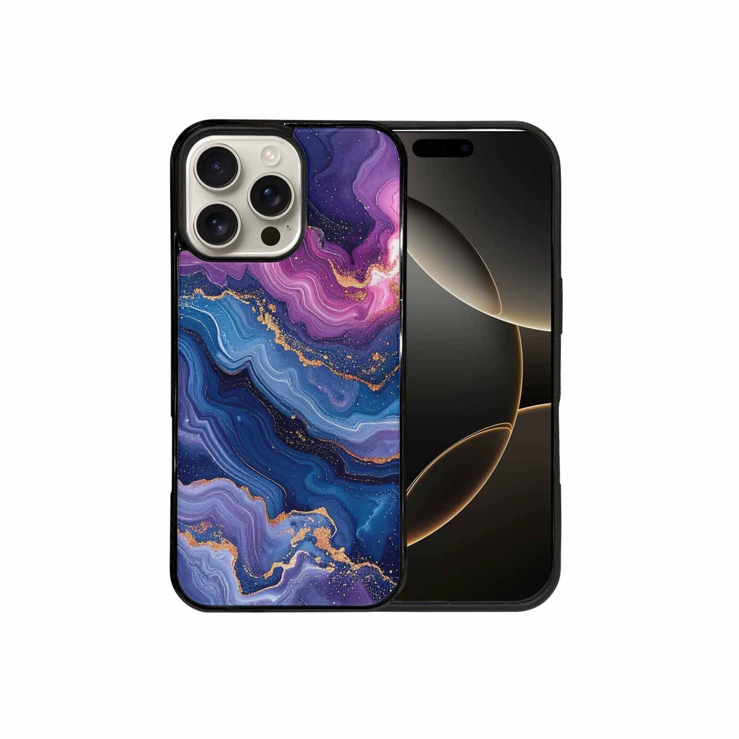 iPhone 16 Pro Max Case — Marble Galaxy, Customized Protective Case