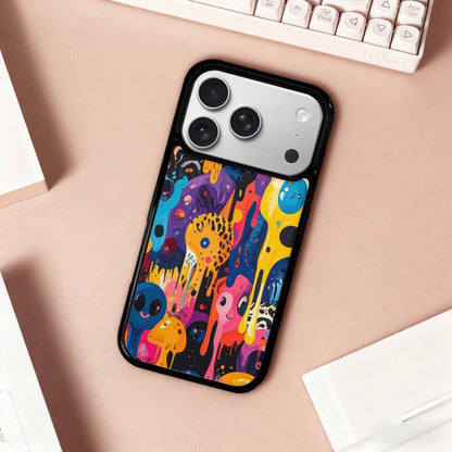 iPhone 17 Pro Case — Melting Aliens Pattern Hundreds Of Alien, Custom Print Case Cover