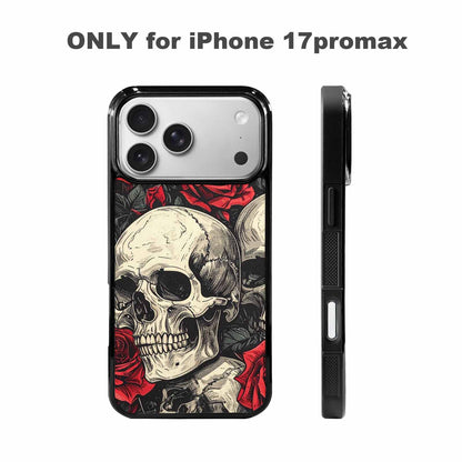 iPhone 17 Pro Max Case — Seamless Tileable Pattern Of Gothic Skulls, Custom Designed Case Cover