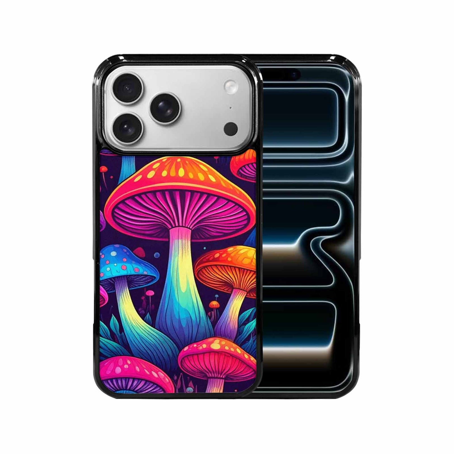 iPhone 17 Pro Max Case — Psychedelic Mushroom Cartoon Pattern Cartoon Cute, Personalized Phone Case