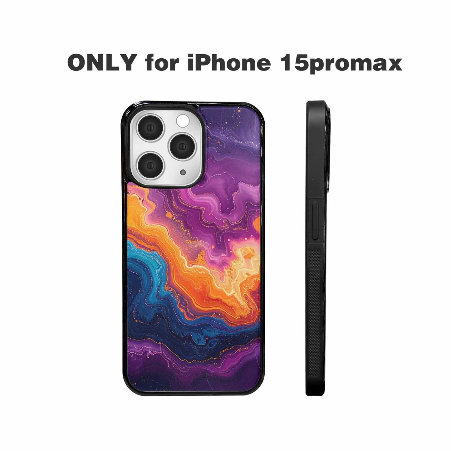 iPhone 15 Pro Max Case — Psychedelic Marble Tessellation, Original Design Phone Case