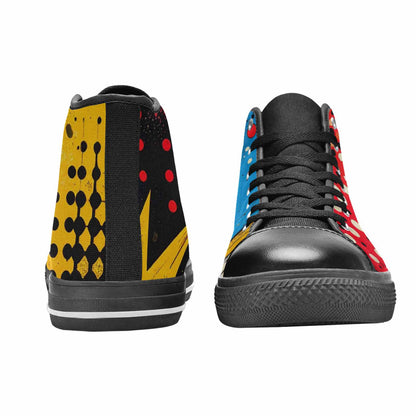 MEN'S Comic Book Halftone High Top Canvas Aesthetic Shoes