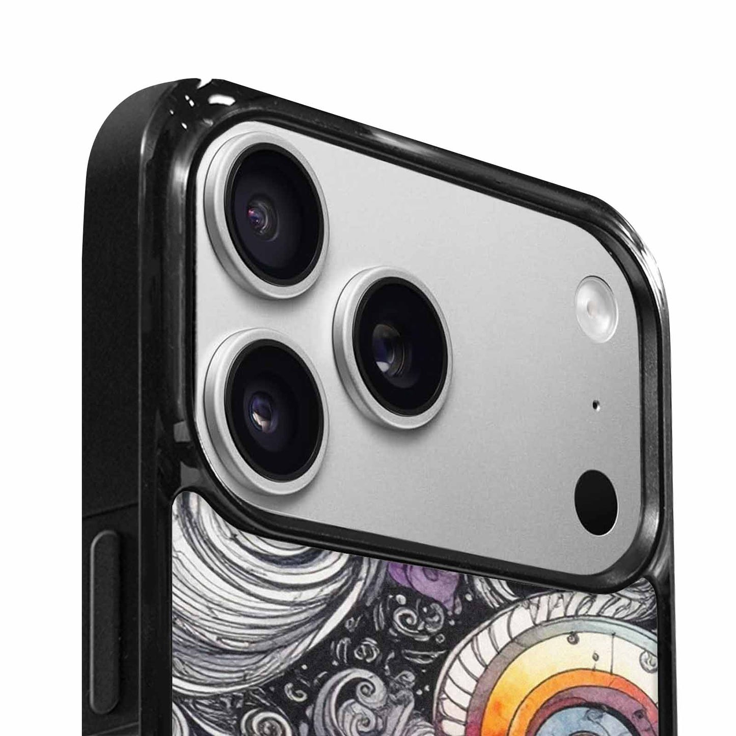 iPhone 17 Pro Max Case — Tie Dye Swirls (black Tie Dye, Original Design Phone Case