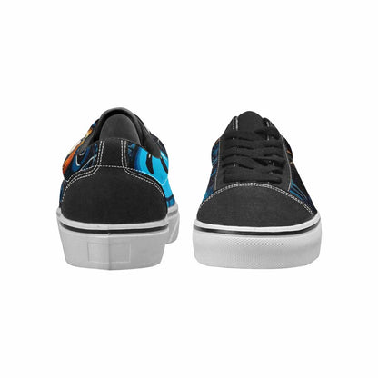 WOMEN'S Melting Moon Smiley Lace-Up Canvas Dreamcore Shoes