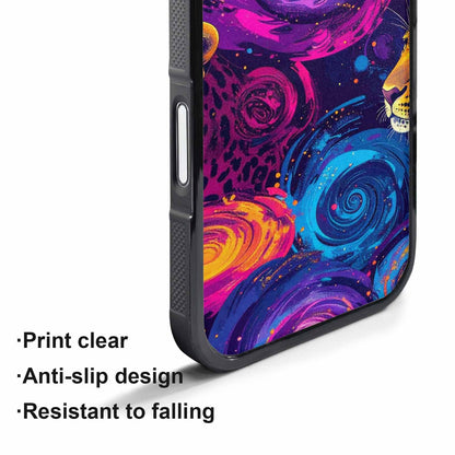 iPhone 17 Air Case — Leopard Print Galaxy Seamless Pattern Animal, Custom Print Case Cover