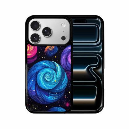 iPhone 17 Pro Case — Rose Galaxy Art Seamless Pattern Galaxy, Custom Art Phone Cover