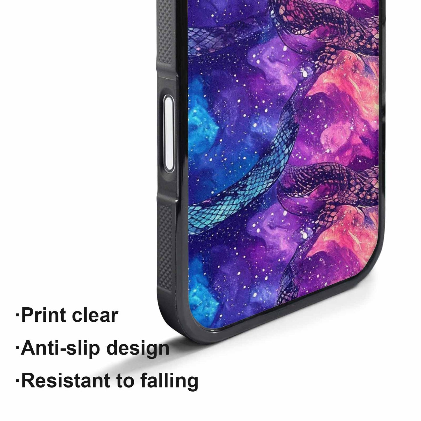 iPhone 17 Pro Max Case — Snake Print Galaxy Seamless Animal Print, Unique Phone Case Design