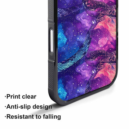 iPhone 17 Pro Max Case — Snake Print Galaxy Seamless Animal Print, Unique Phone Case Design