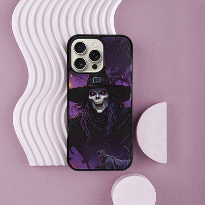 iPhone 16 Pro Max Case — Scary Horror Halloween Art Print Edge, Customized Protective Case