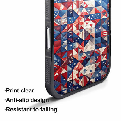 iPhone 17 Pro Max Case — Small American Flag Stars Galaxy Space, Custom Art Phone Cover