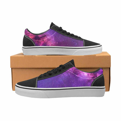 WOMEN'S Galaxy Nebula Galaxy Nebula Lace-Up Canvas Neon Fantasy Custom Shoes