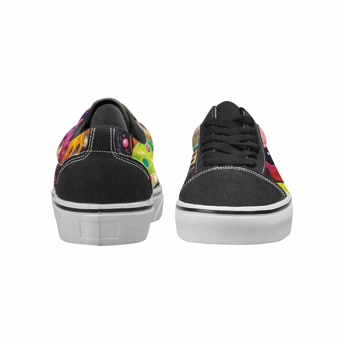 WOMEN'S Aliens  Camo Melting Lace-Up Canvas Melting Art Custom Sneakers