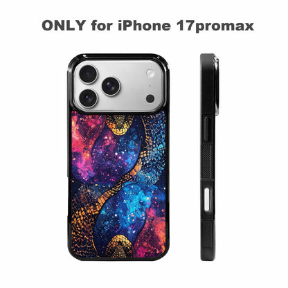 iPhone 17 Pro Max Case — Galaxy Snake Print Galaxy Space, Custom Art Phone Cover