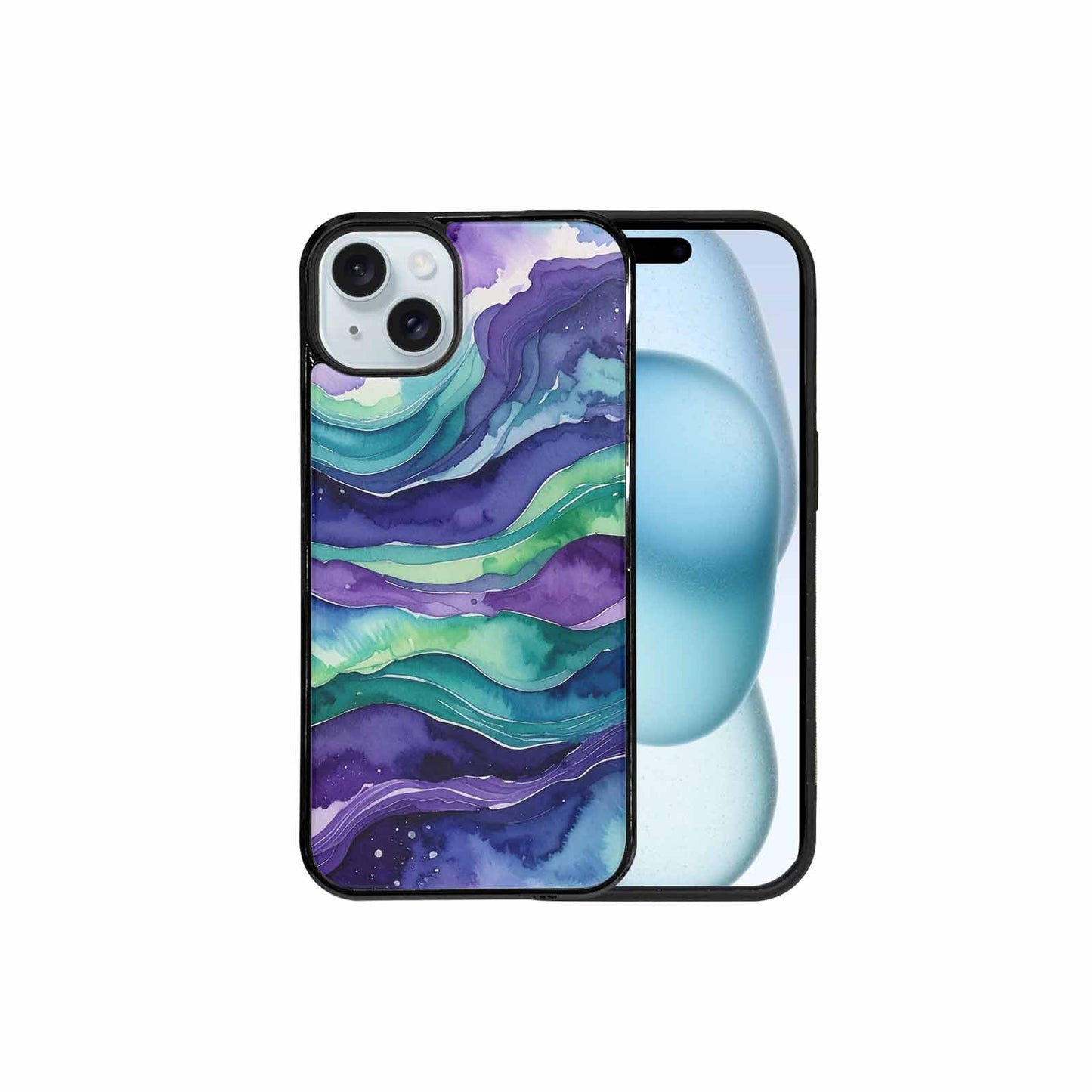 iPhone 15 Plus Case — Galaxy Aurora Nebula, Custom Designed Case Cover