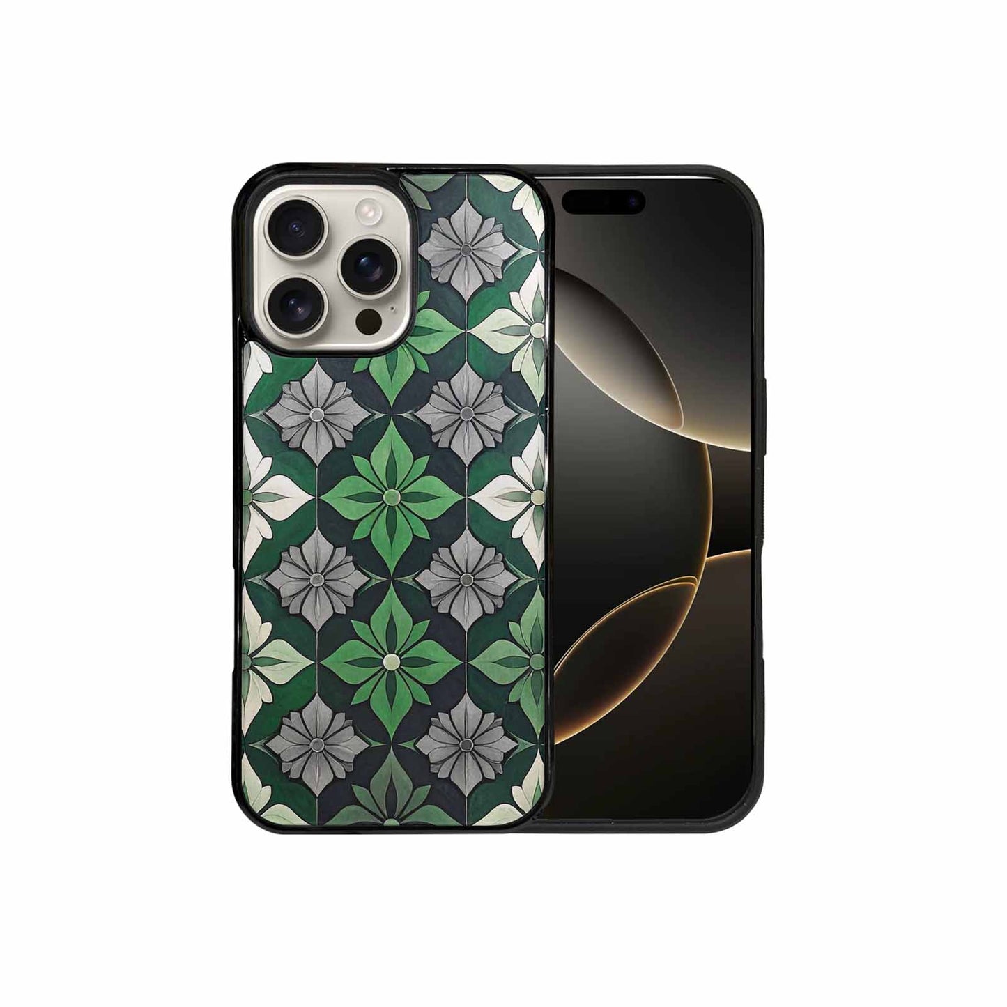 iPhone 16 Pro Max Case — Aromantic Flag Color Theme Small Rainbow, Custom Made Phone Cover