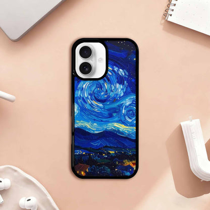 iPhone 17 Case — Starry Night Van Gogh Galaxy Space, Unique Phone Case Design