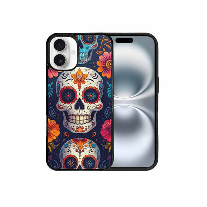 iPhone 16 Plus Case — Day Of Dead Sugar Skull Custom, Customized Protective Case