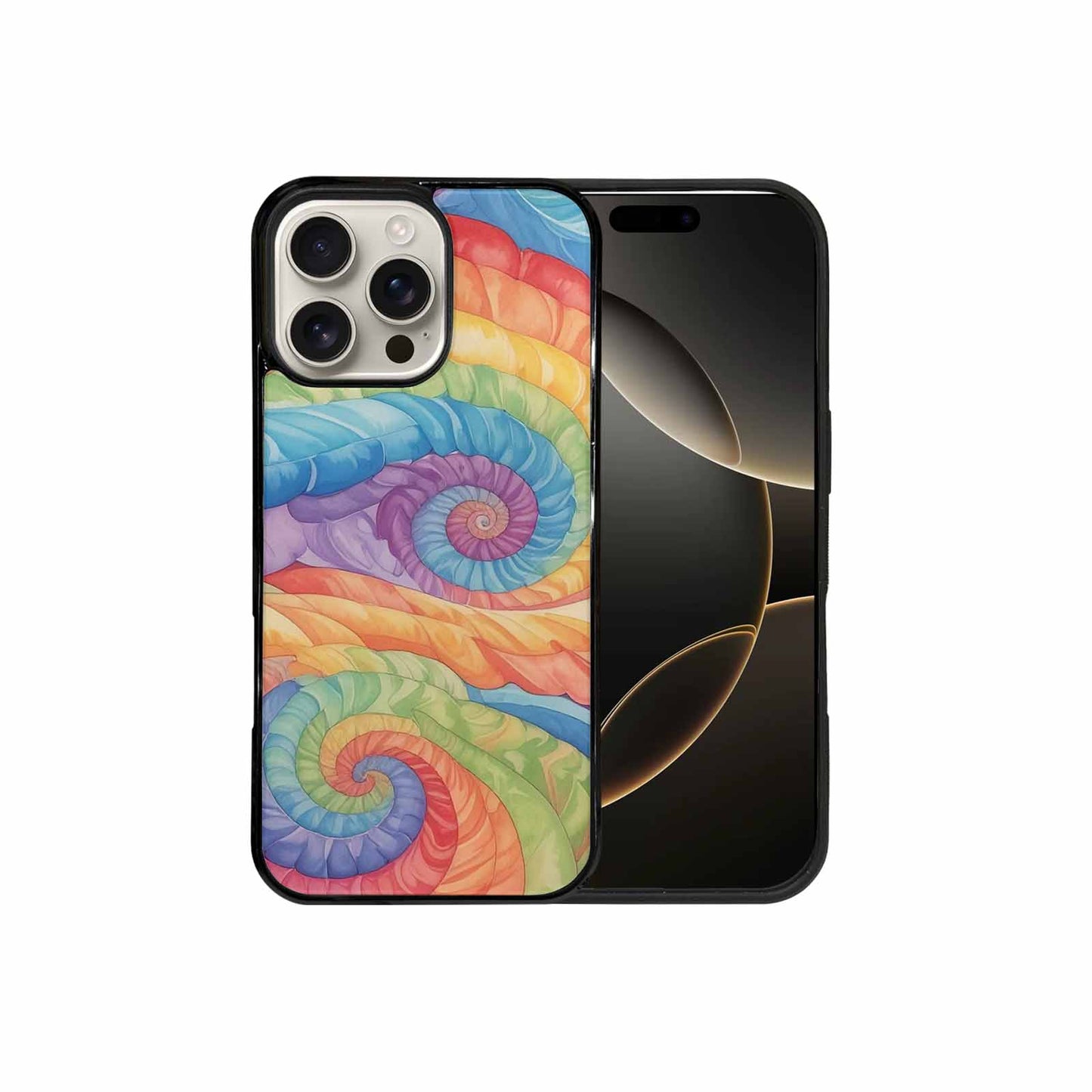 iPhone 16 Pro Max Case — Tie Dye Swirls Tie Dye Swirls, Custom Print Case Cover