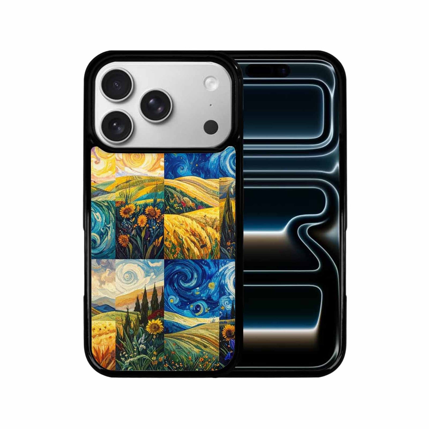 iPhone 17 Pro Case — Small Van Gogh Style Swirl Galaxy, Custom Print Case Cover