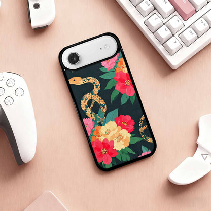iPhone 17 Air Case — Snakes Print Floral Seamless Pattern Floral, Unique Phone Case Design
