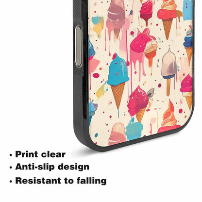 iPhone 16 Pro Case — Ice Cream Motif Ice Cream Motifs, Unique Phone Case Design
