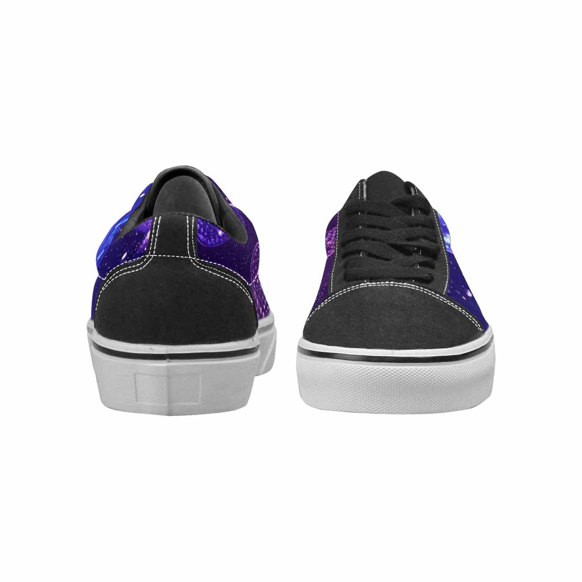 MEN'S Galaxy Snake Print Canvas Lace-Up Aesthetic Custom Sneakers
