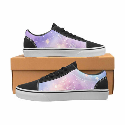 WOMEN'S Galaxy Art - Canvas Lace-Up Aesthetic Sneakers