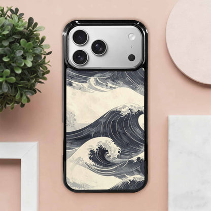 iPhone 17 Pro Max Case — Vintage Americana Wave Retro Vintage, Custom Printed Phone Case