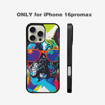 iPhone 16 Pro Max Case — French Bulldog Pop Art Pattern Personalized, Custom Printed Phone Case