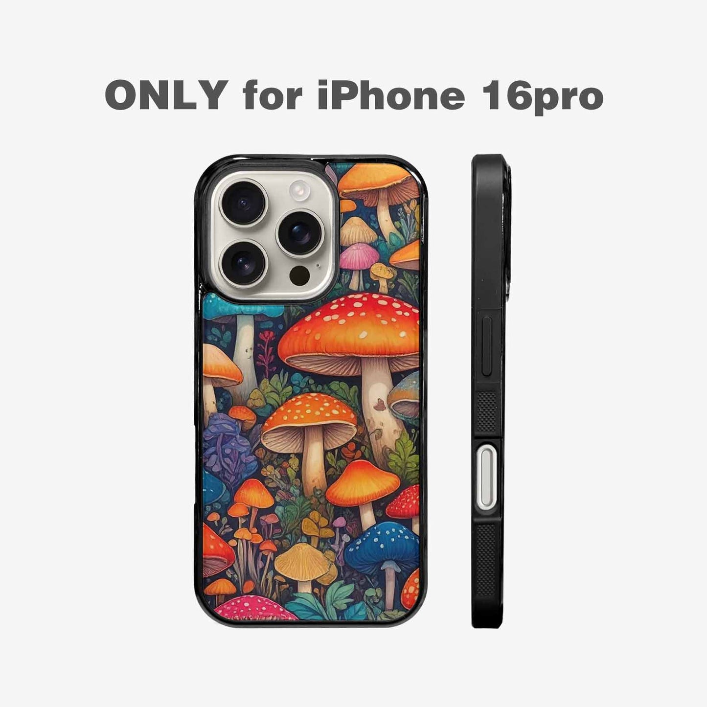 iPhone 16 Pro Case — Mushrooms General Mushrooms Pa, Custom Made Phone Cover