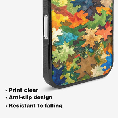 iPhone 16 Case — Camo Patches Full Color Vibrant Camo, Personalized Phone Case