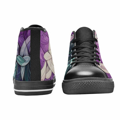 MEN'S Genderqueer Flag Color High Top Canvas Vibrant Chaos Custom Sneakers