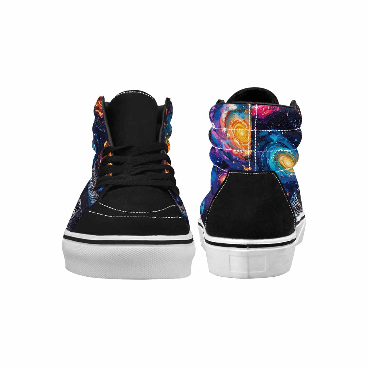 MEN'S Galaxy Snake Print High Top Canvas Y2K Sneakers