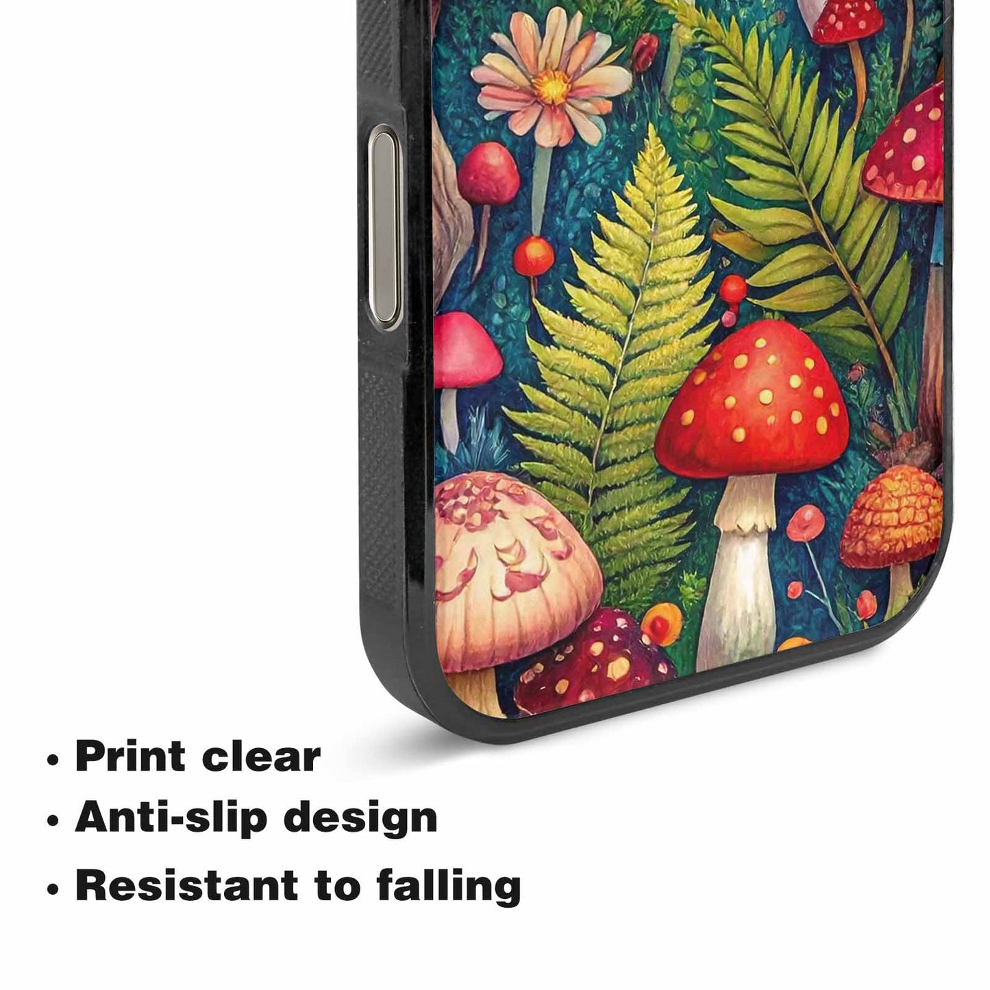 iPhone 16 Pro Max Case — Mushrooms Botanicalmushrooms P 7fj Personalized Phone, Customized Protective Case
