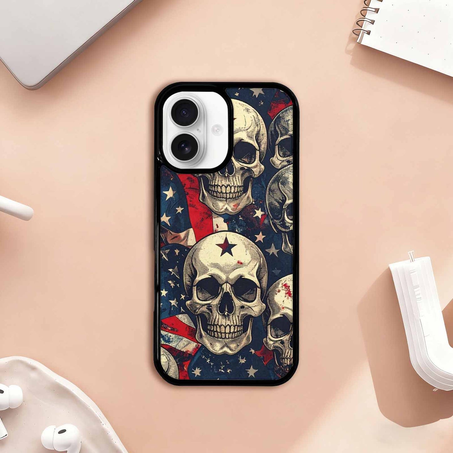 iPhone 17 Case — Skull Dark Art Gothic Print Gothic, Unique Phone Case Design