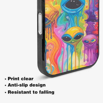 iPhone 16 Case — Aliens Tie Dyemelting Aliens P Bod, Custom Art Phone Cover