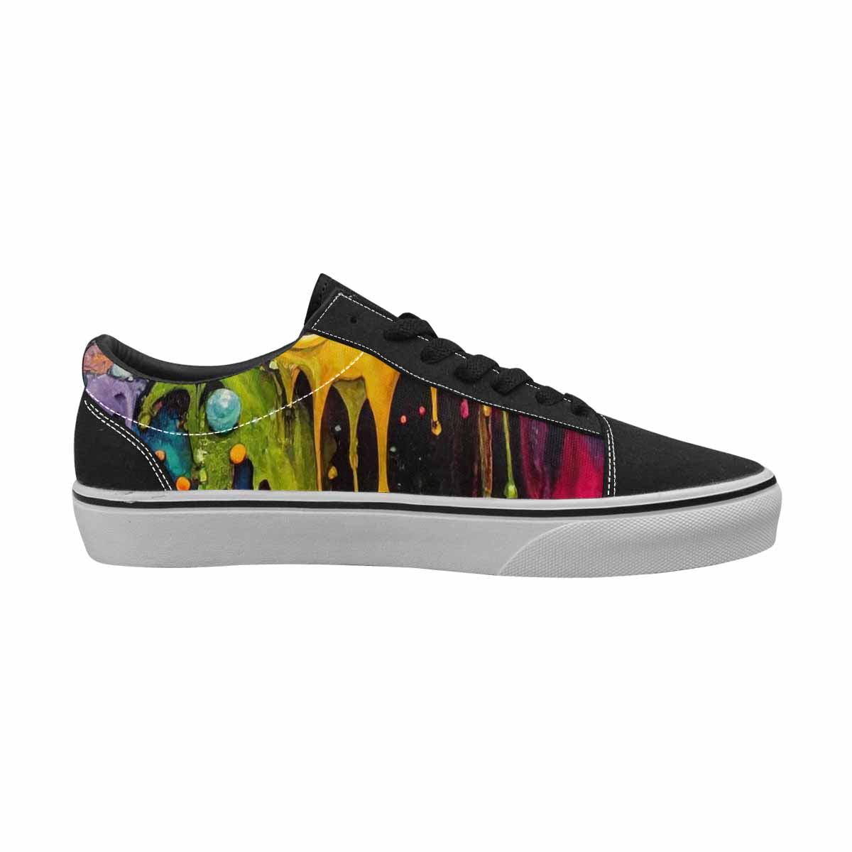 WOMEN'S Aliens  Camo Melting Lace-Up Canvas Dreamcore Custom Shoes