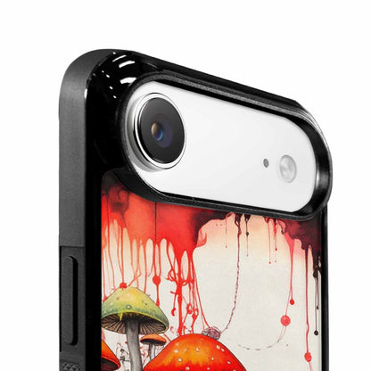 iPhone 17 Air Case — Black Red Ink Rainbow Drip Original, Custom Art Phone Cover