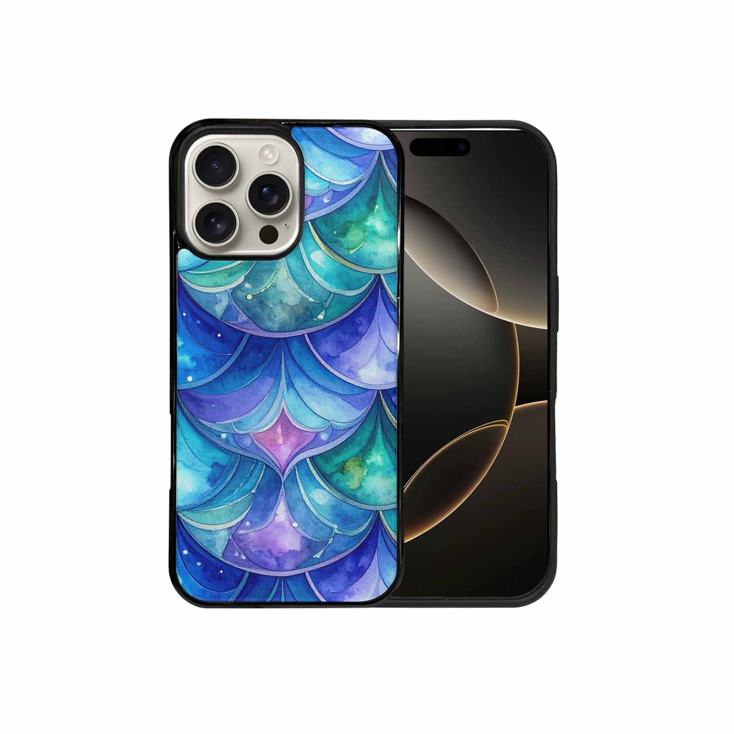 iPhone 16 Pro Max Case — Mermaid Scale Art Pattern, Original Design Phone Case
