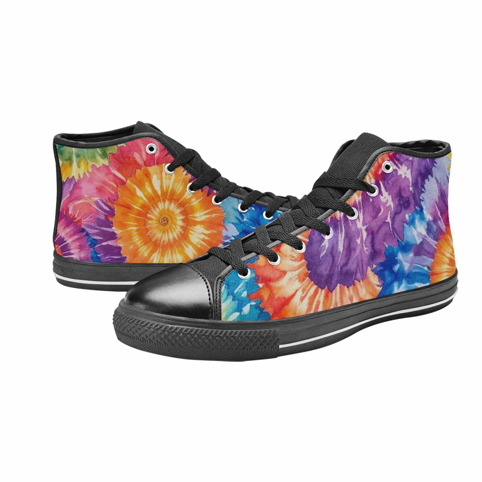 MEN'S Tie Dye Swirl High Top Canvas Dreamcore Shoes