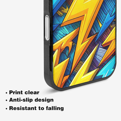 iPhone 16 Plus Case — Lightning Bolt Storm Pattern Hundreds Of, Custom Designed Case Cover