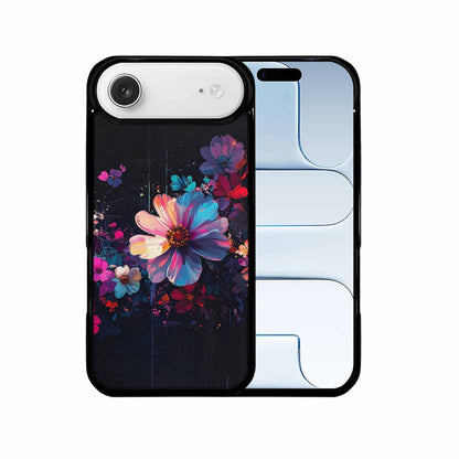 iPhone 17 Air Case — Shadowy Glitch Floral Pattern Hundreds Floral, Custom Print Case Cover