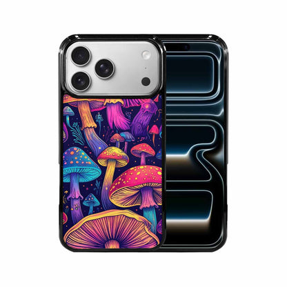 iPhone 17 Pro Max Case — Mushroom Psychedelic Art Seamless Original Art, Custom Print Case Cover