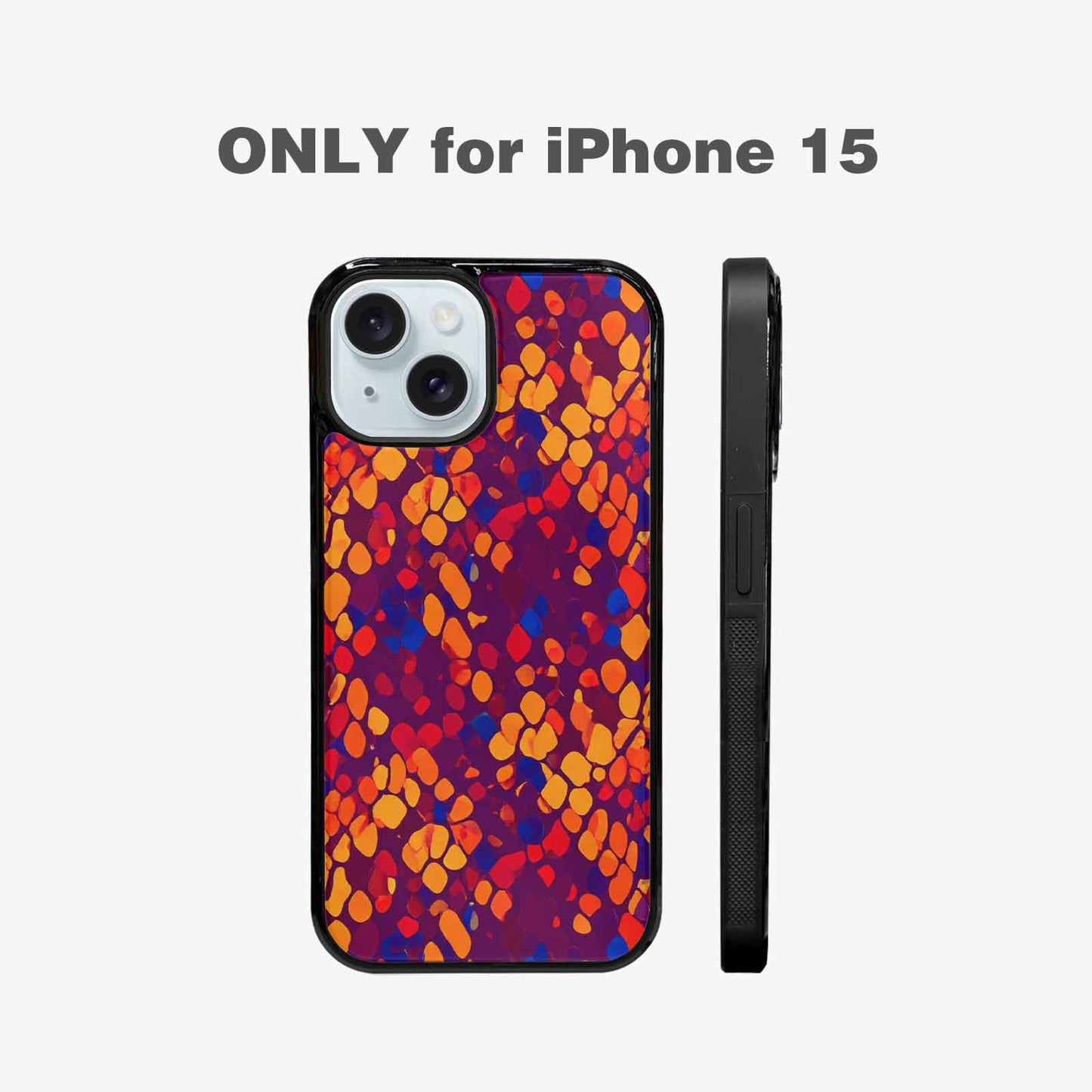 iPhone 15 Case — Dark Snake Print Custom, Unique Phone Case Design