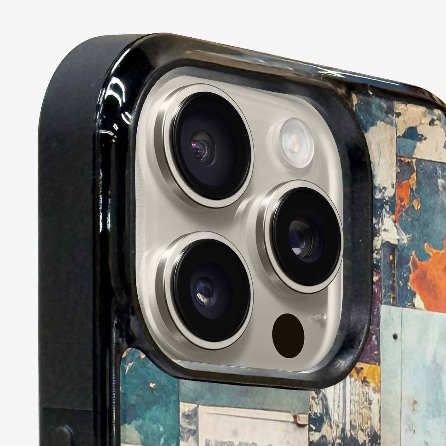 iPhone 15 Pro Max Case — Distressed Grunge Texture Pattern Hundreds Of, Custom Art Phone Cover