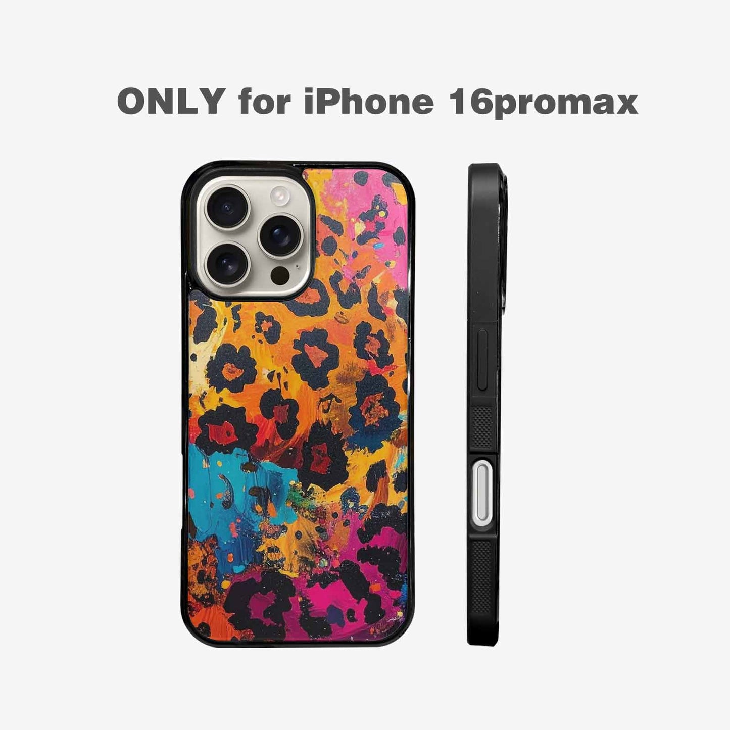 iPhone 16 Pro Max Case — Full Color Vibrant Animal Print Animal, Custom Phone Case