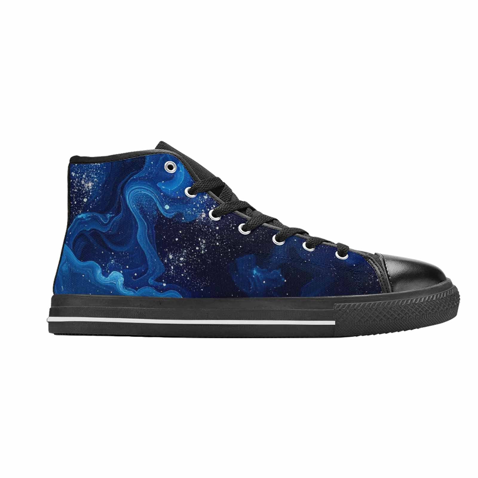 MEN'S Galaxy Art - High Top Canvas Wallpaper Art Custom Sneakers