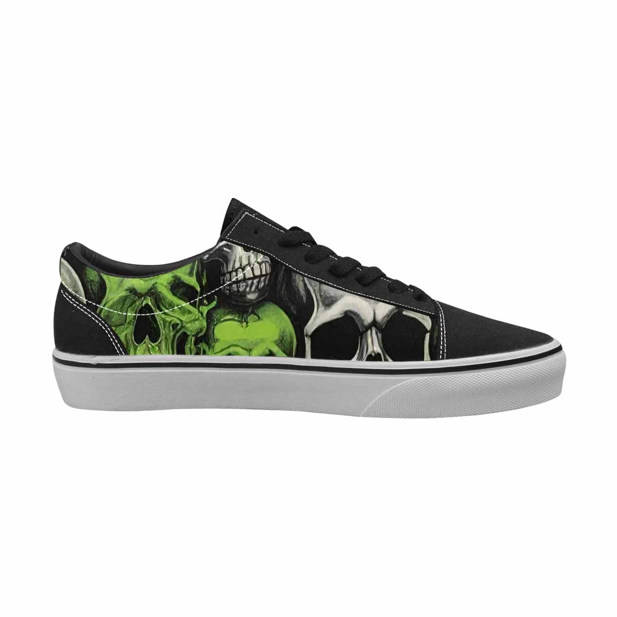 WOMEN'S Skulls (general) Lace-Up Canvas Vivid Sneakers